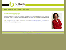 Tablet Screenshot of bullockconsulting.net